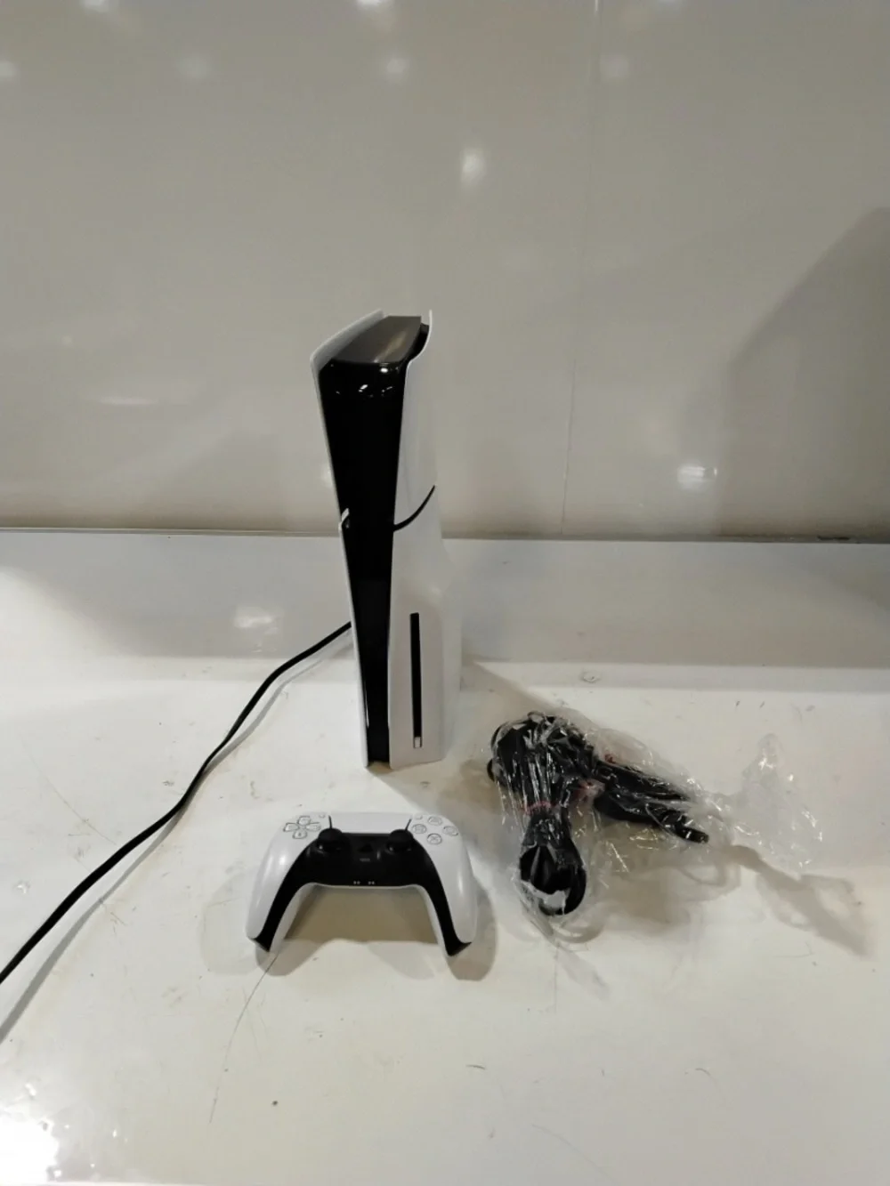 Sony PlayStation 5 Console with White DualSense and Black Accents